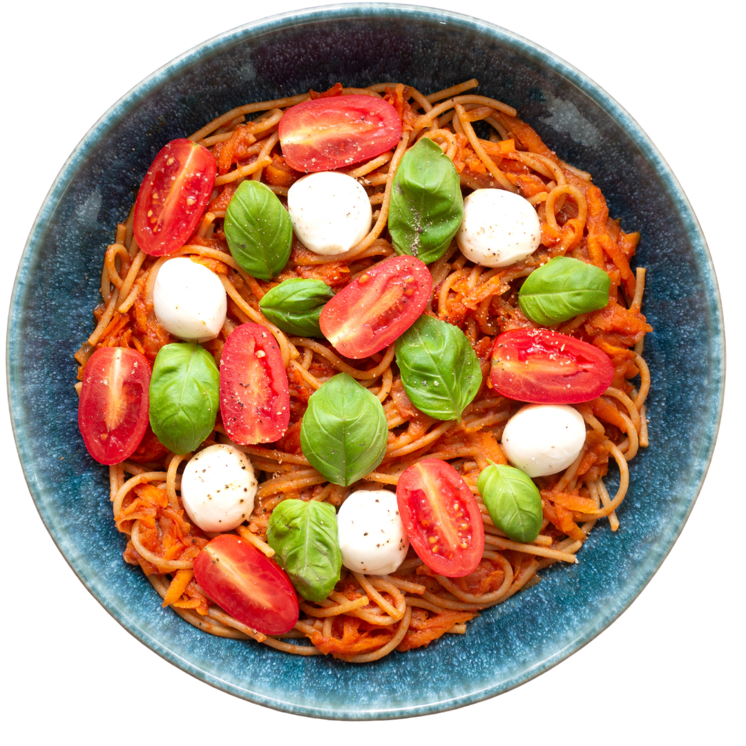 Makaron napoli z mini mozzarellą